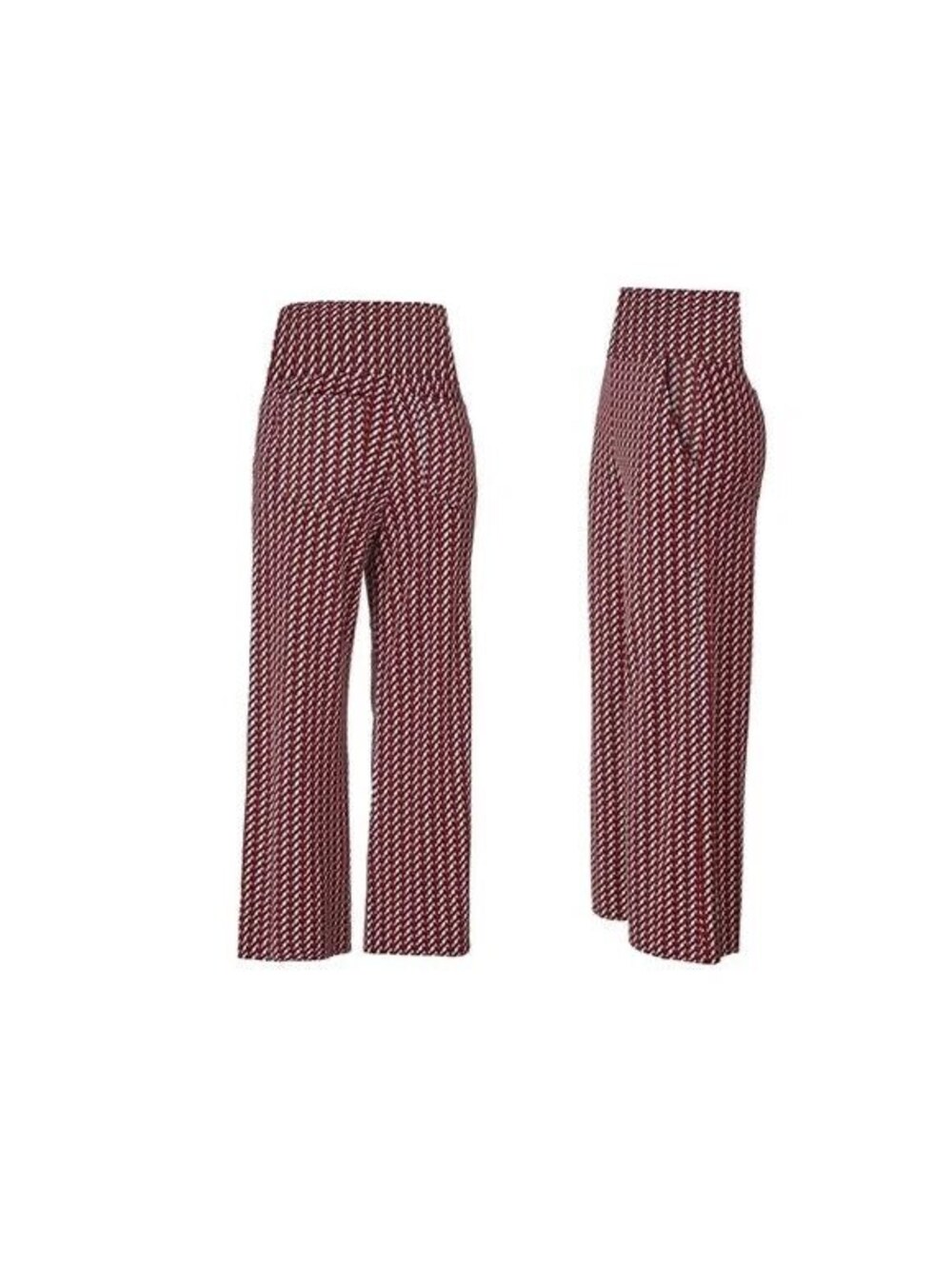Cabi Women's Size Small Geometric Pattern Wide-Leg Pants